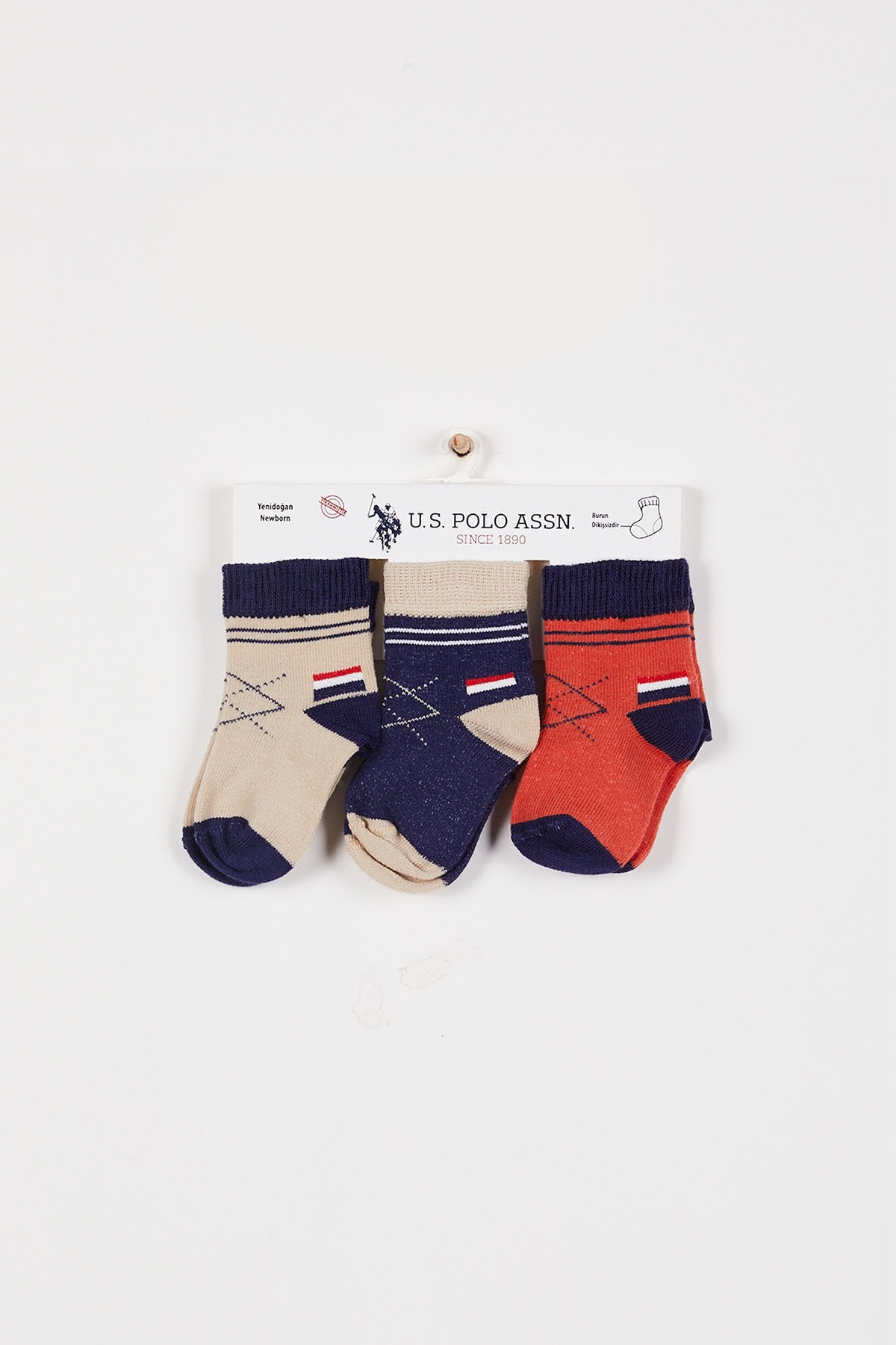 جوراب نوزاد پسرانه  U.S. Polo Assn. با کد USB941-B