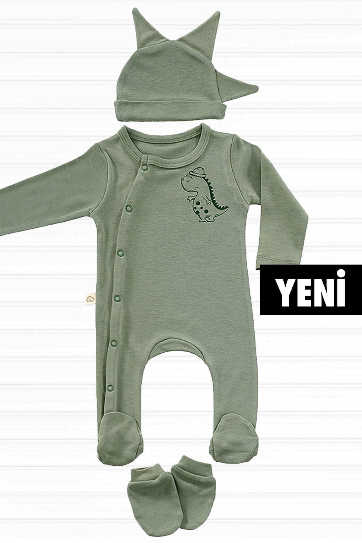 لباس خروجی بیمارستان نوزاد پسرانه – دخترانه بره کوچک tinylamb با کد TL-HÇMSKV-3P